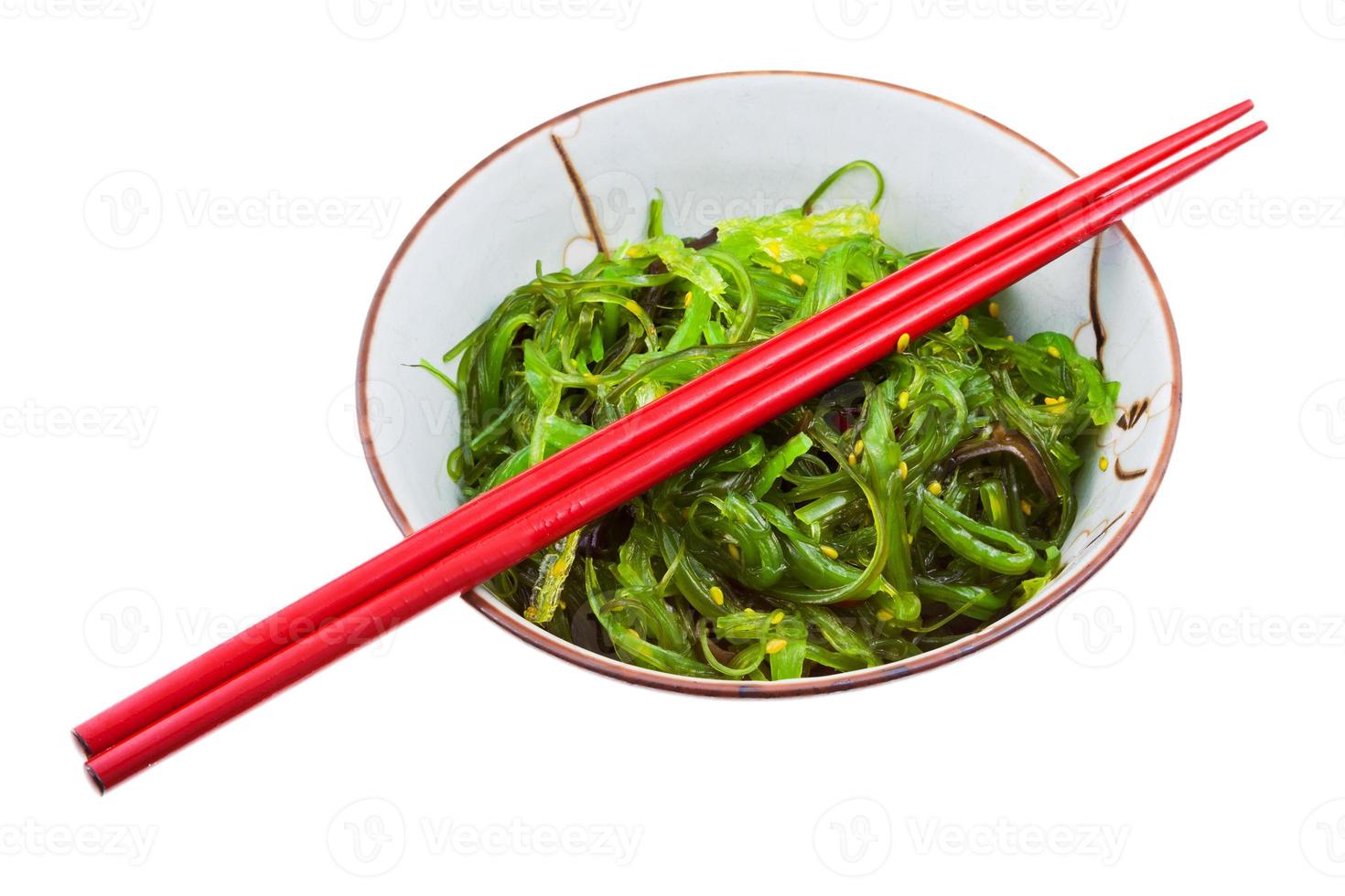 seaweed salad in ceramic bowl 11693420 Stock Photo at Vecteezy