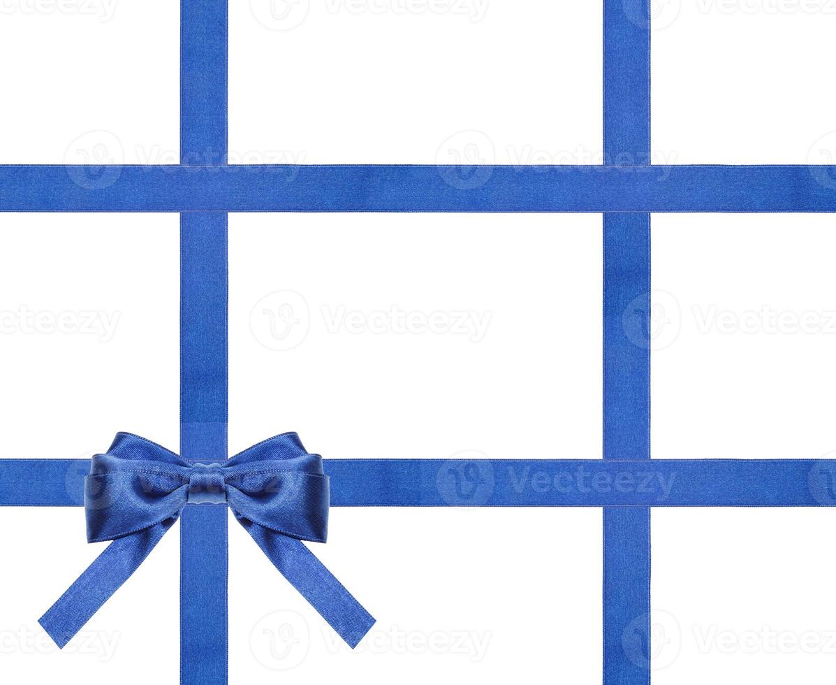 blue satin bows and ribbons isolated - set 28 photo