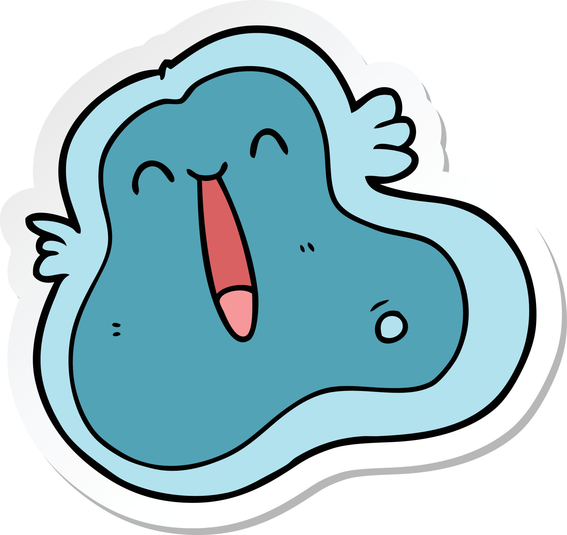 sticker of a cartoon germ 11694255 Vector Art at Vecteezy