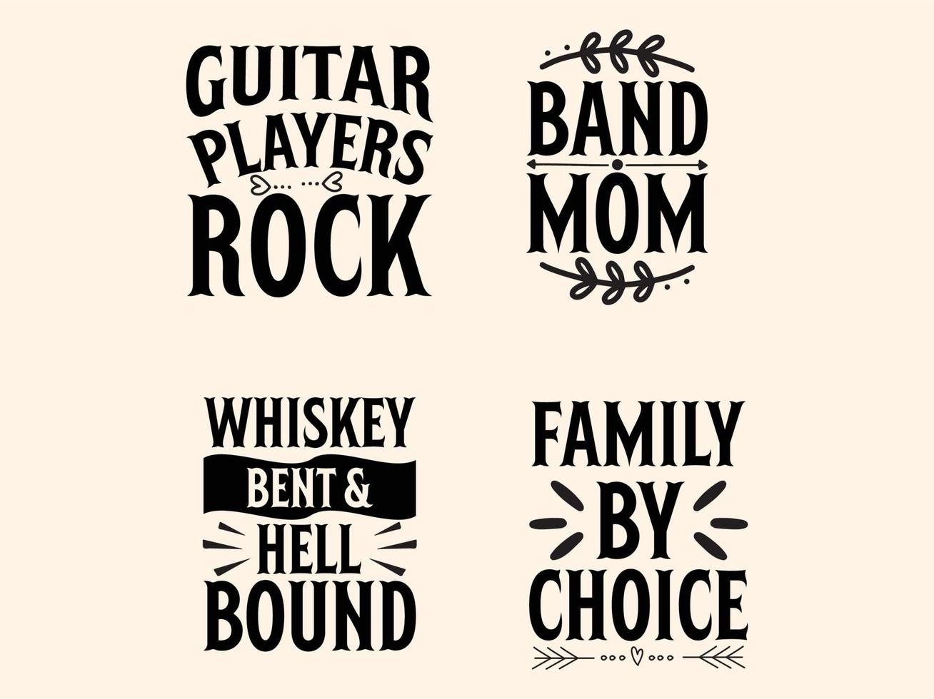 Music t-shirt design bundle vector