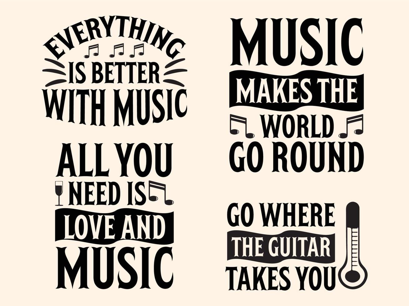 Music t-shirt design bundle vector