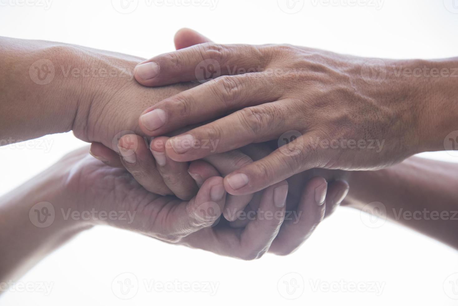 A man giving a hand for sympathy photo