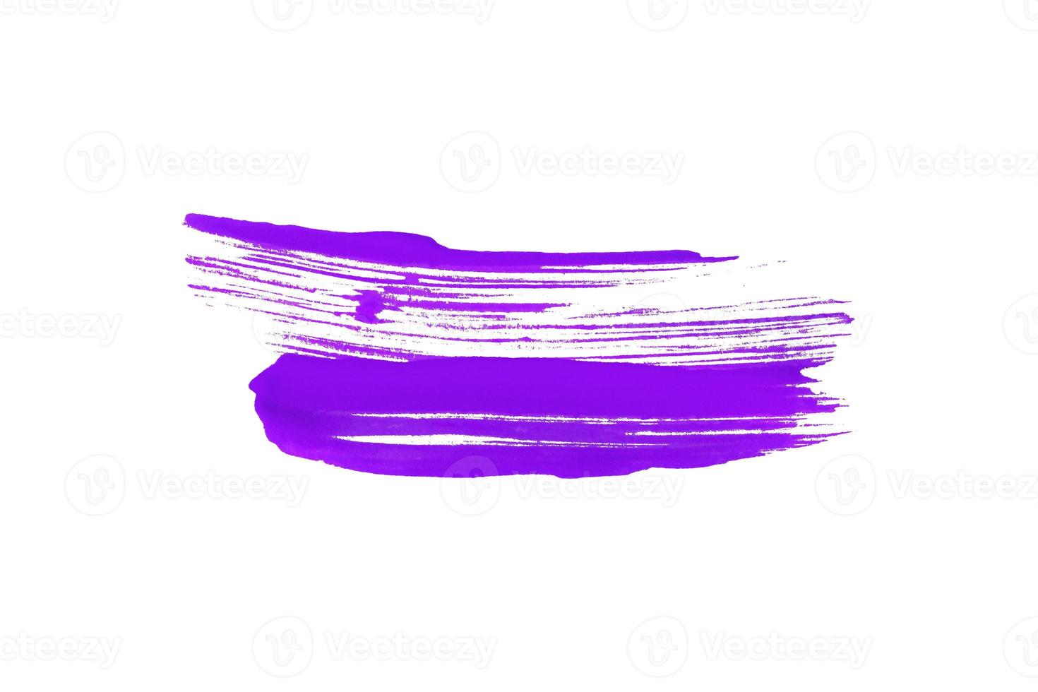 Purple brush isolated on white background. Purple watercolor photo