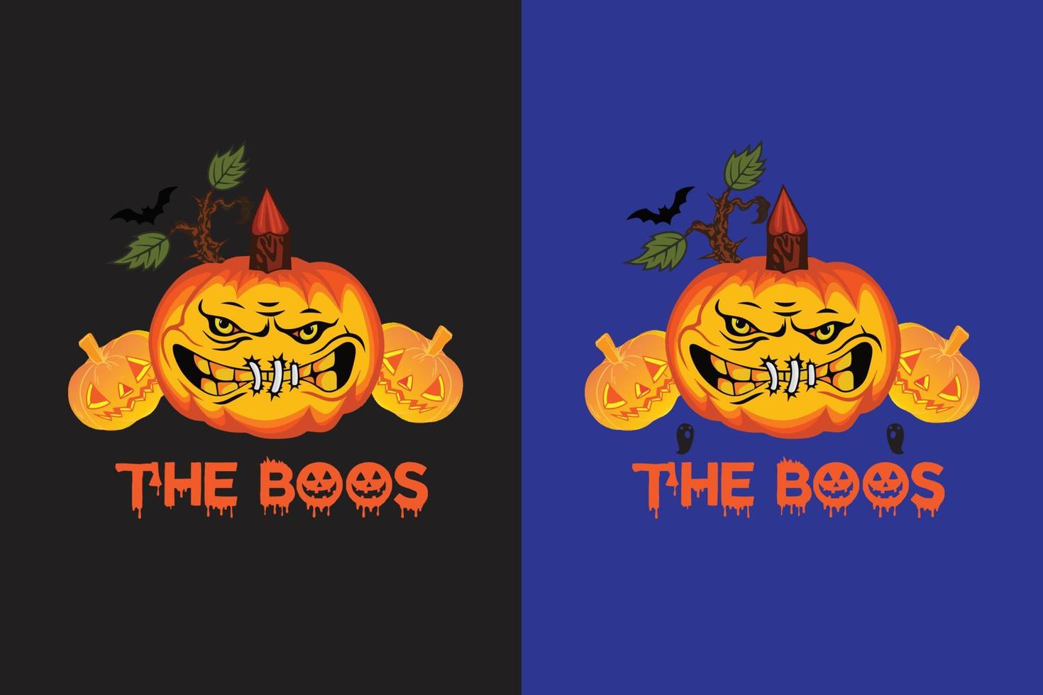 Halloween T - Shirt Design Template vector