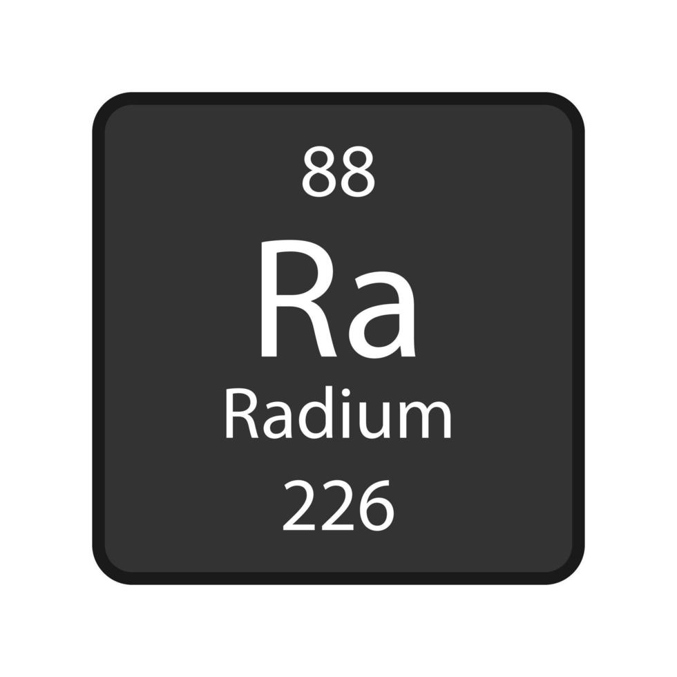 Radium Symbol Chemical Element Of The