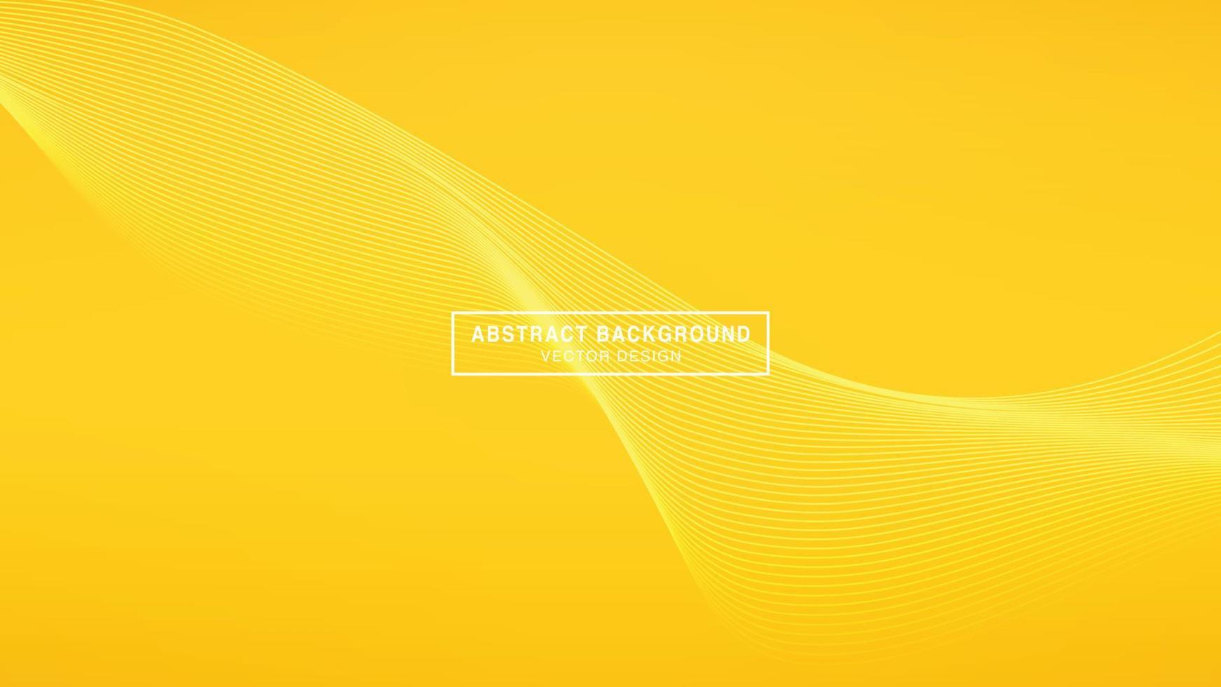 Abstract yellow background with wavy line texture vector