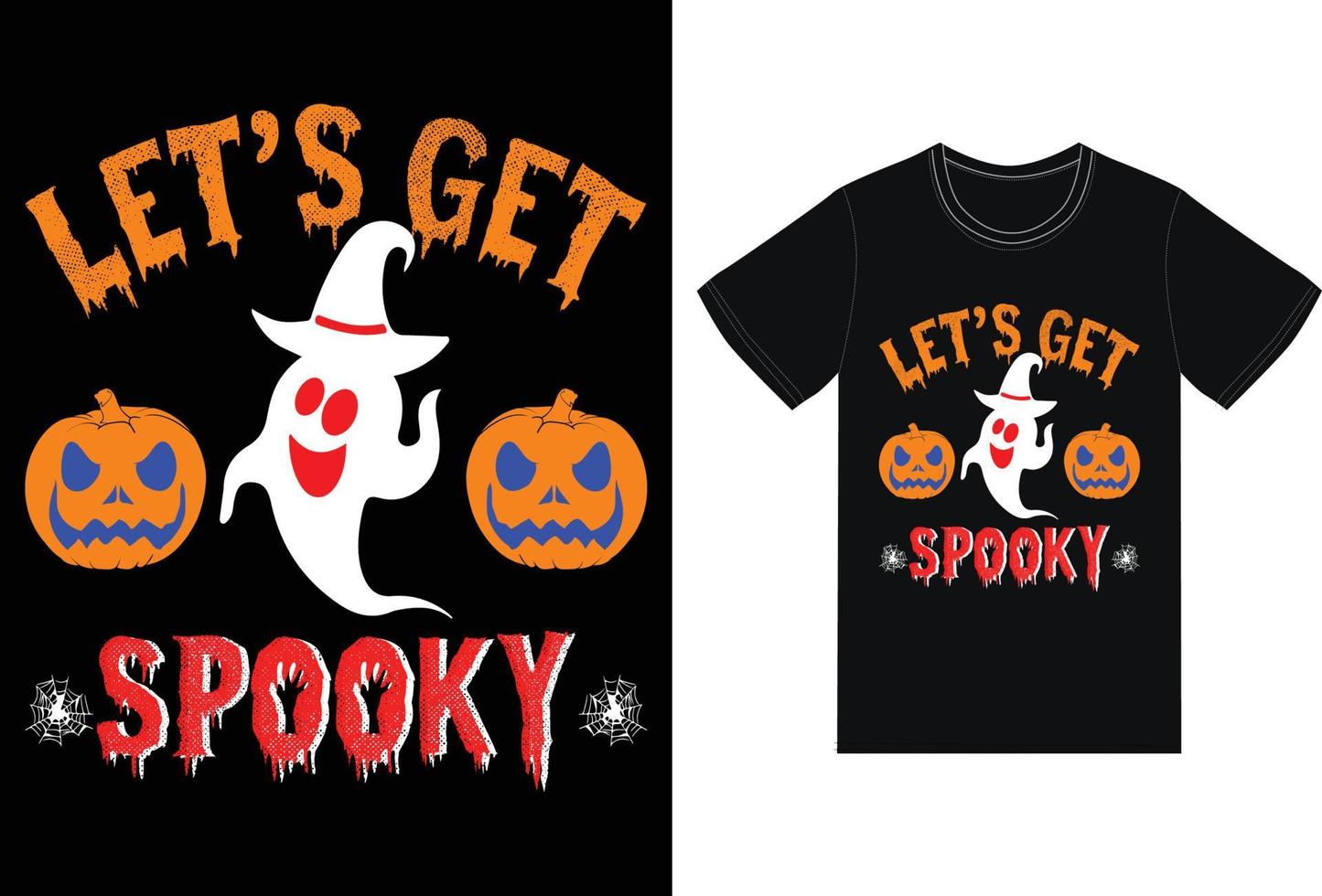 diseño de camiseta de citas de halloween para el día de halloween vector
