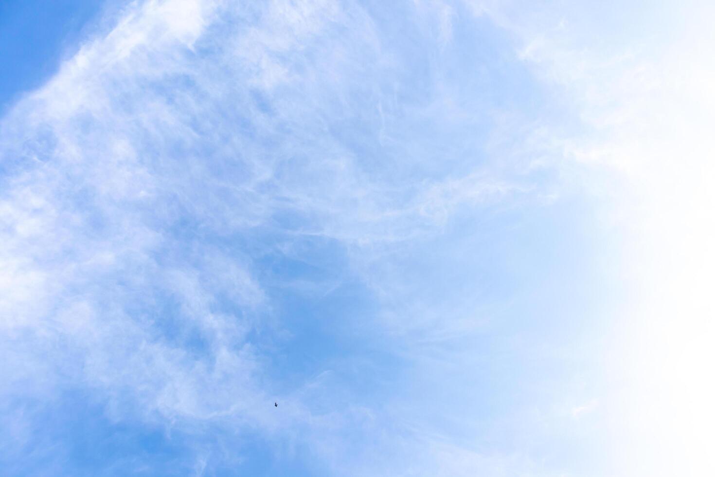 Blue sky with clouds, Sky background image photo