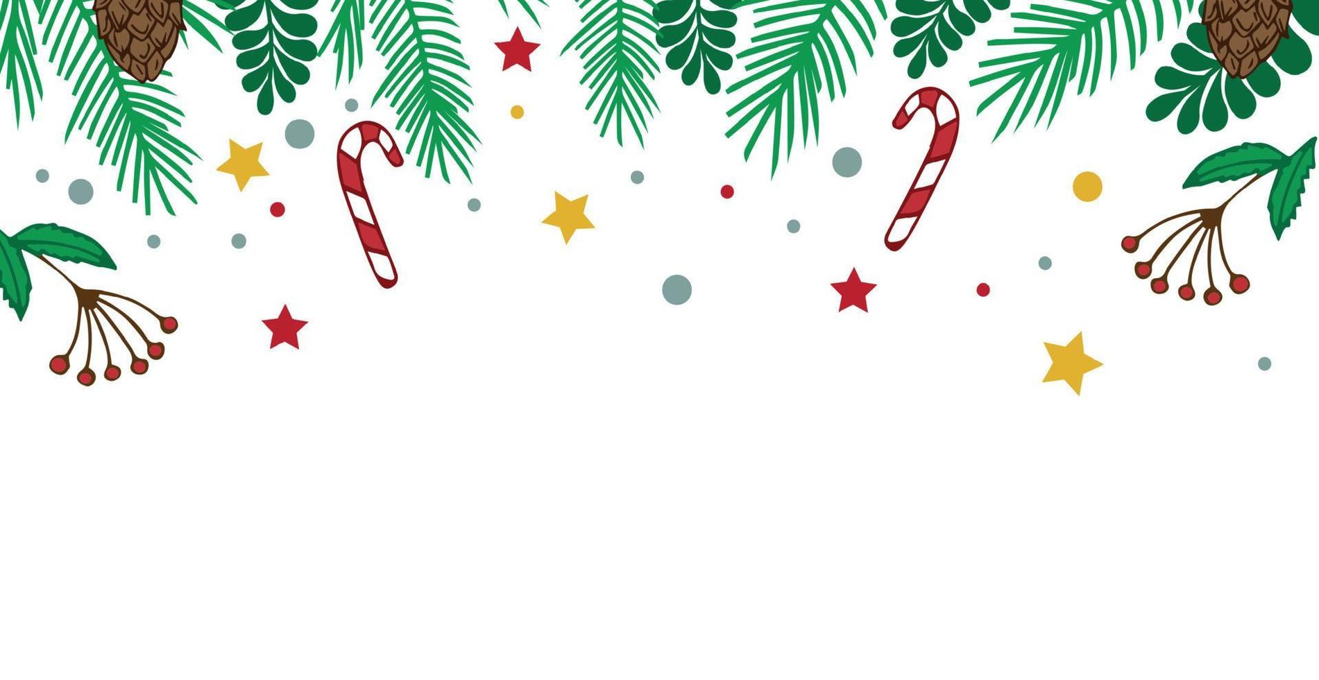 White Christmas background, festive web template - Vector