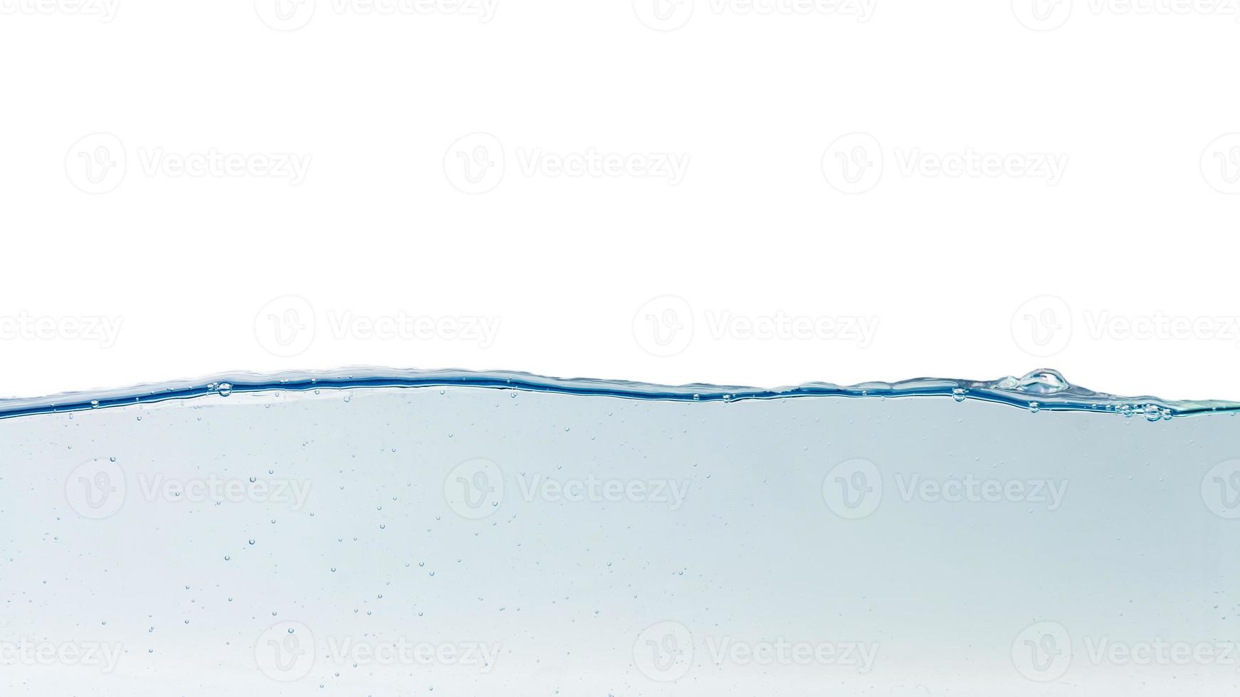 Water splash with bubbles of air, isolated  background Clipping path photo