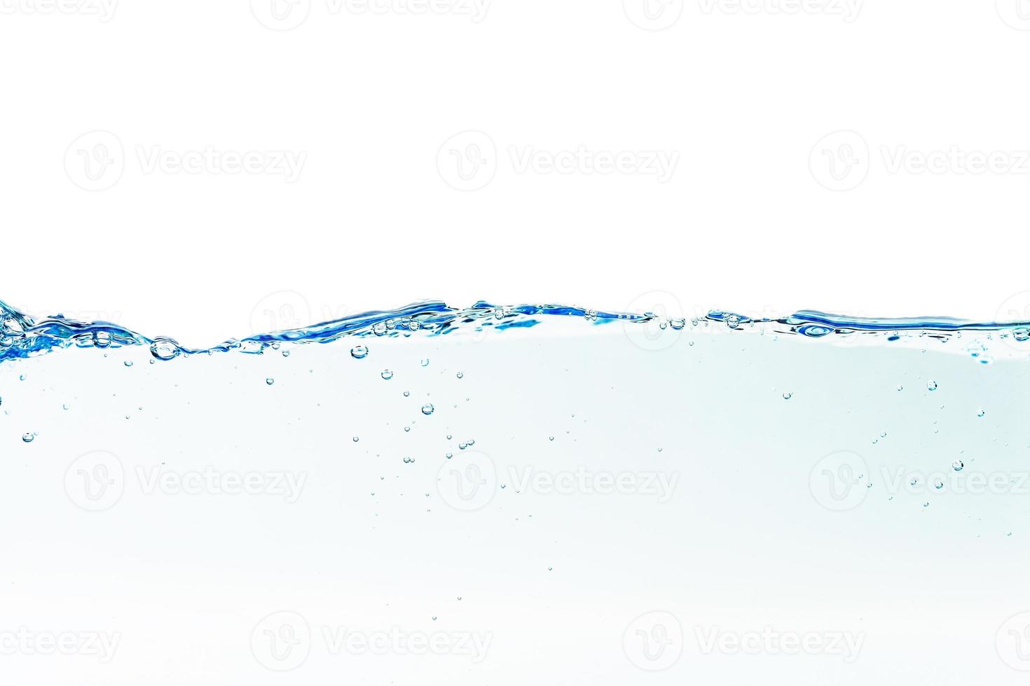 Water splash with bubbles of air, isolated  background Clipping path photo