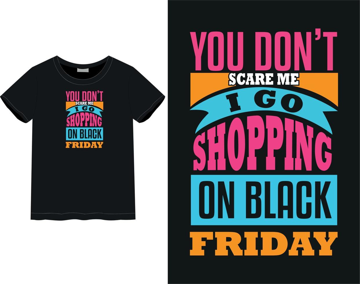 Black Friday t-shirt vector