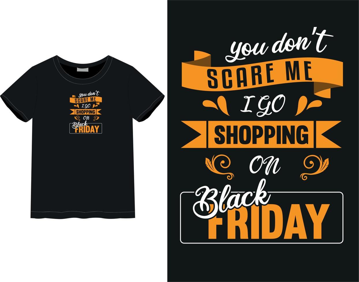 Black Friday t-shirt vector
