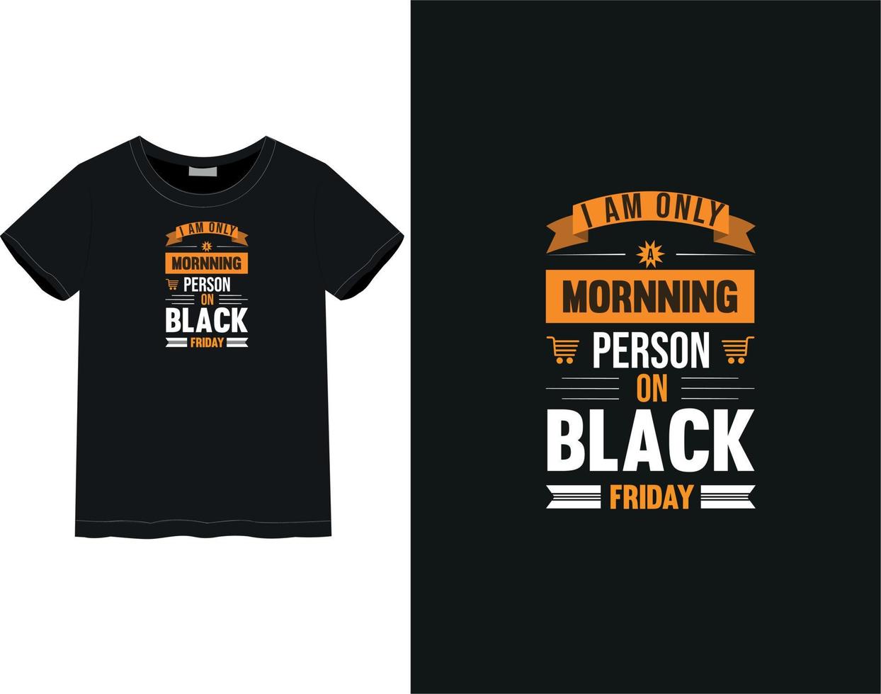 Black Friday t-shirt vector