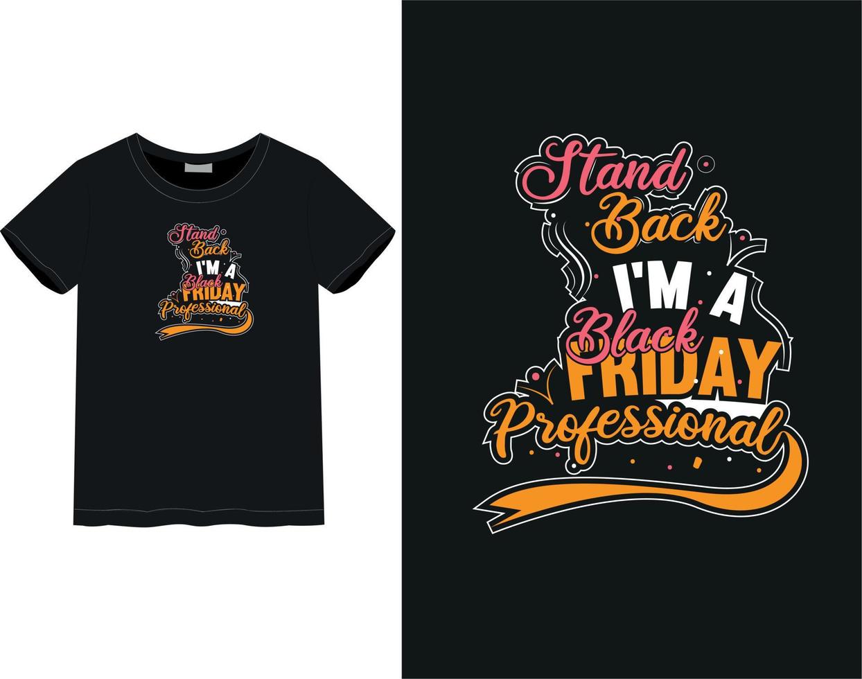 Black Friday t-shirt vector