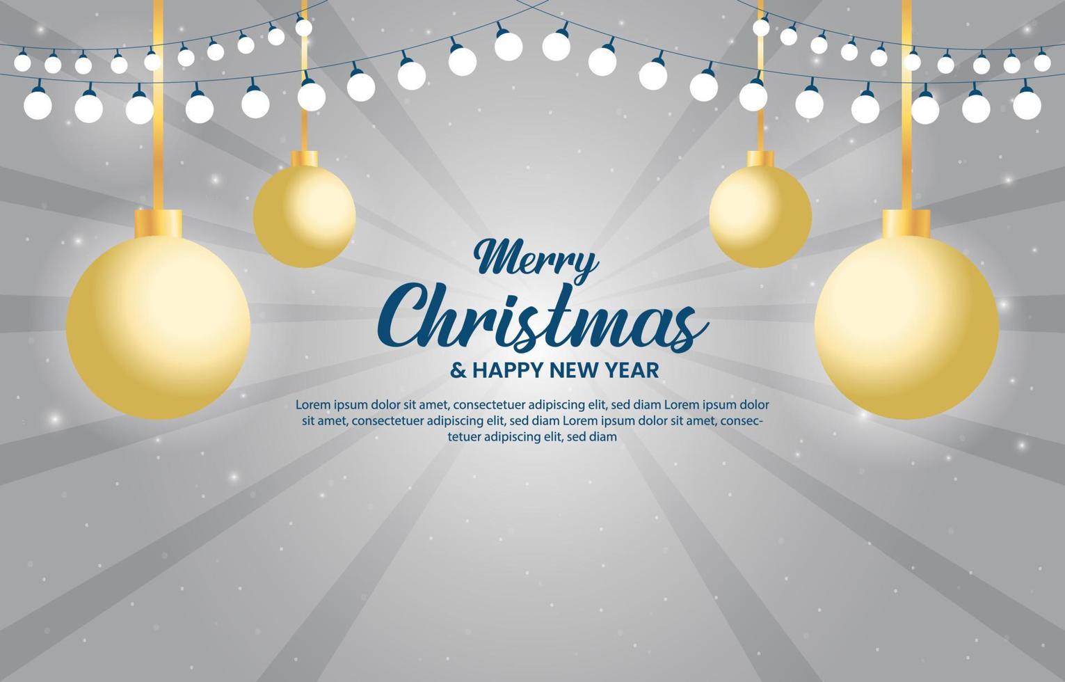 Merry Christmas illustration Background design template vector