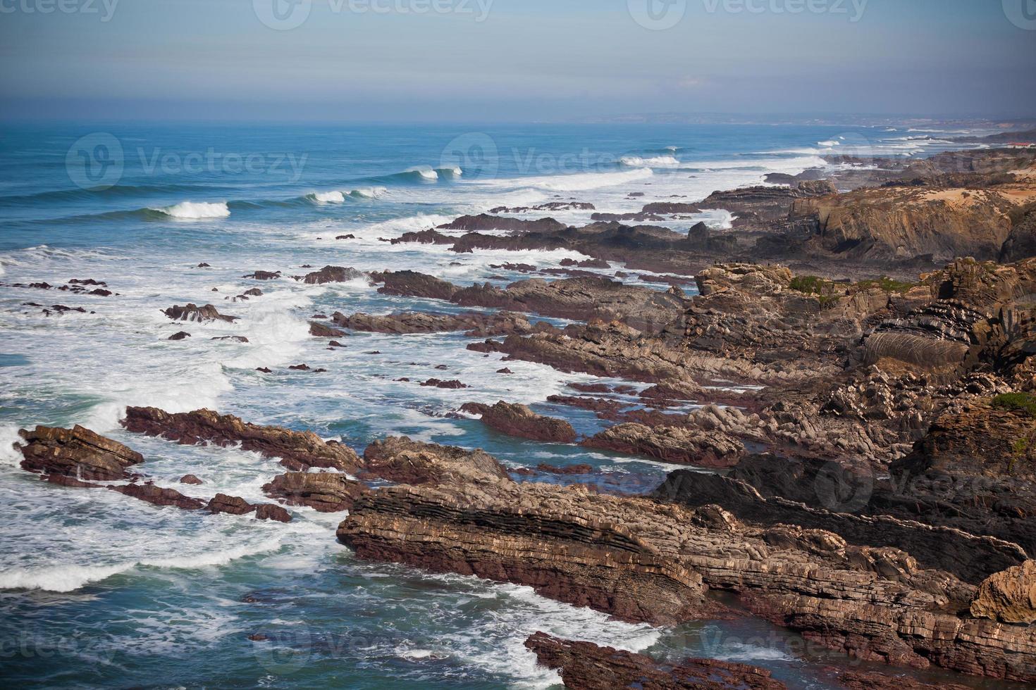 costa del océano occidental de portugal foto