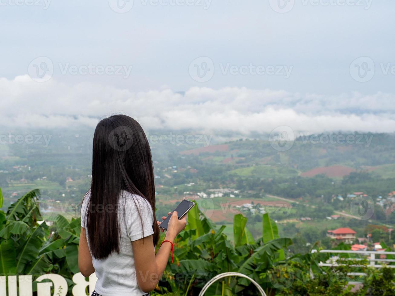 Woman and nature photo