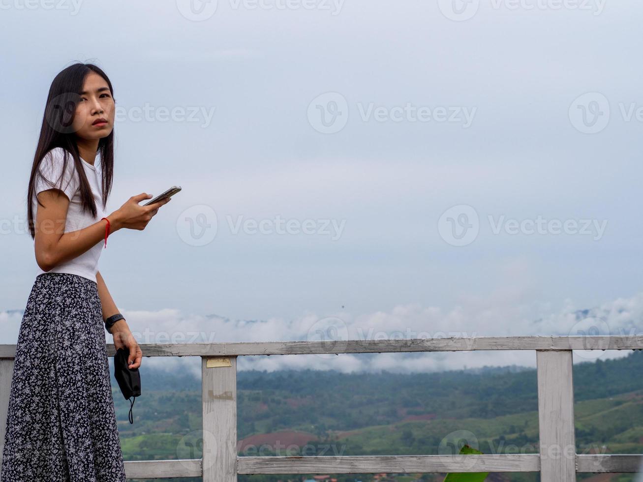 Woman and nature photo