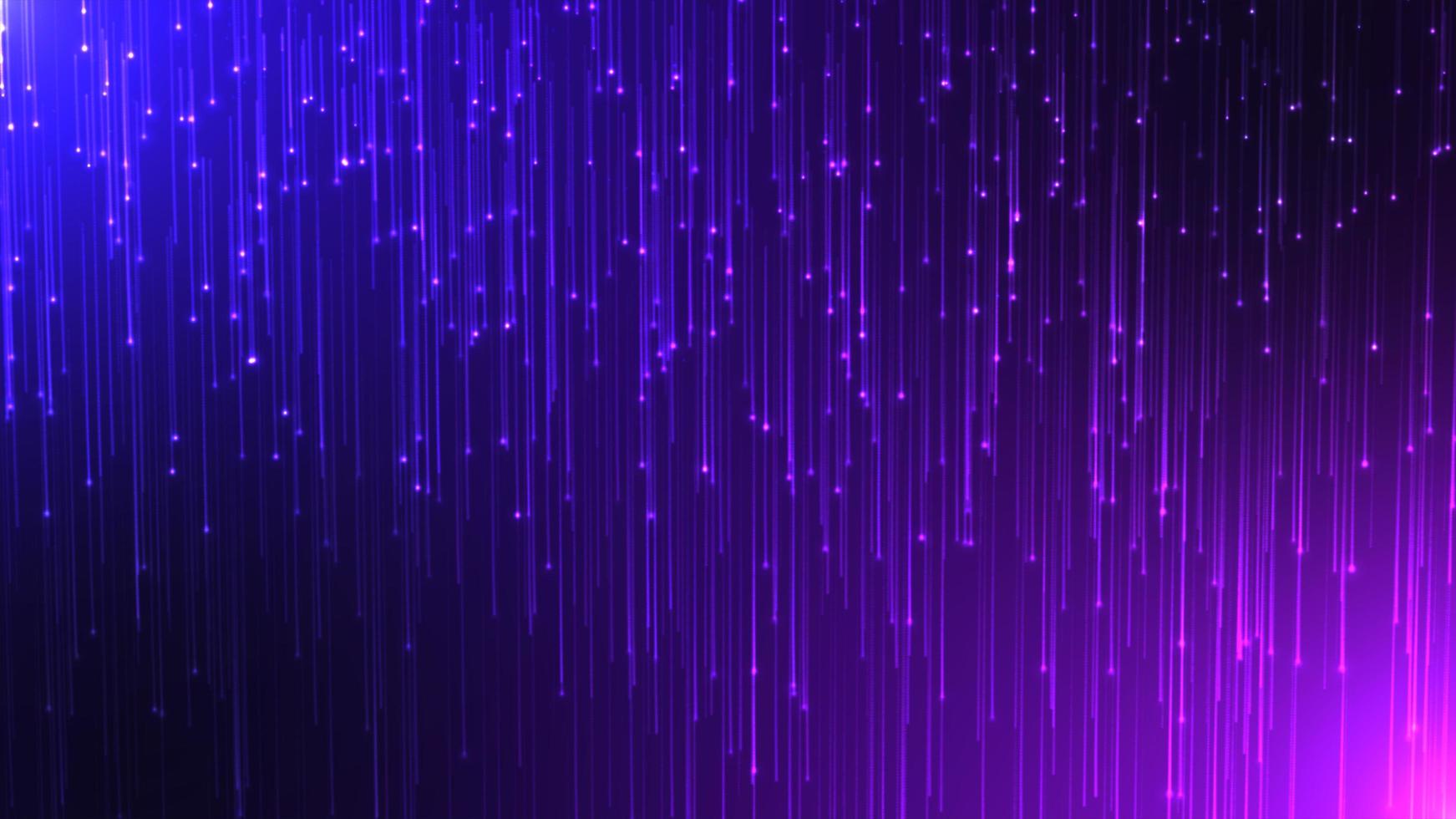 colorful neon raining particles abstract animation particle background, speedy futuristic laser space technology cyber effect illustration. photo