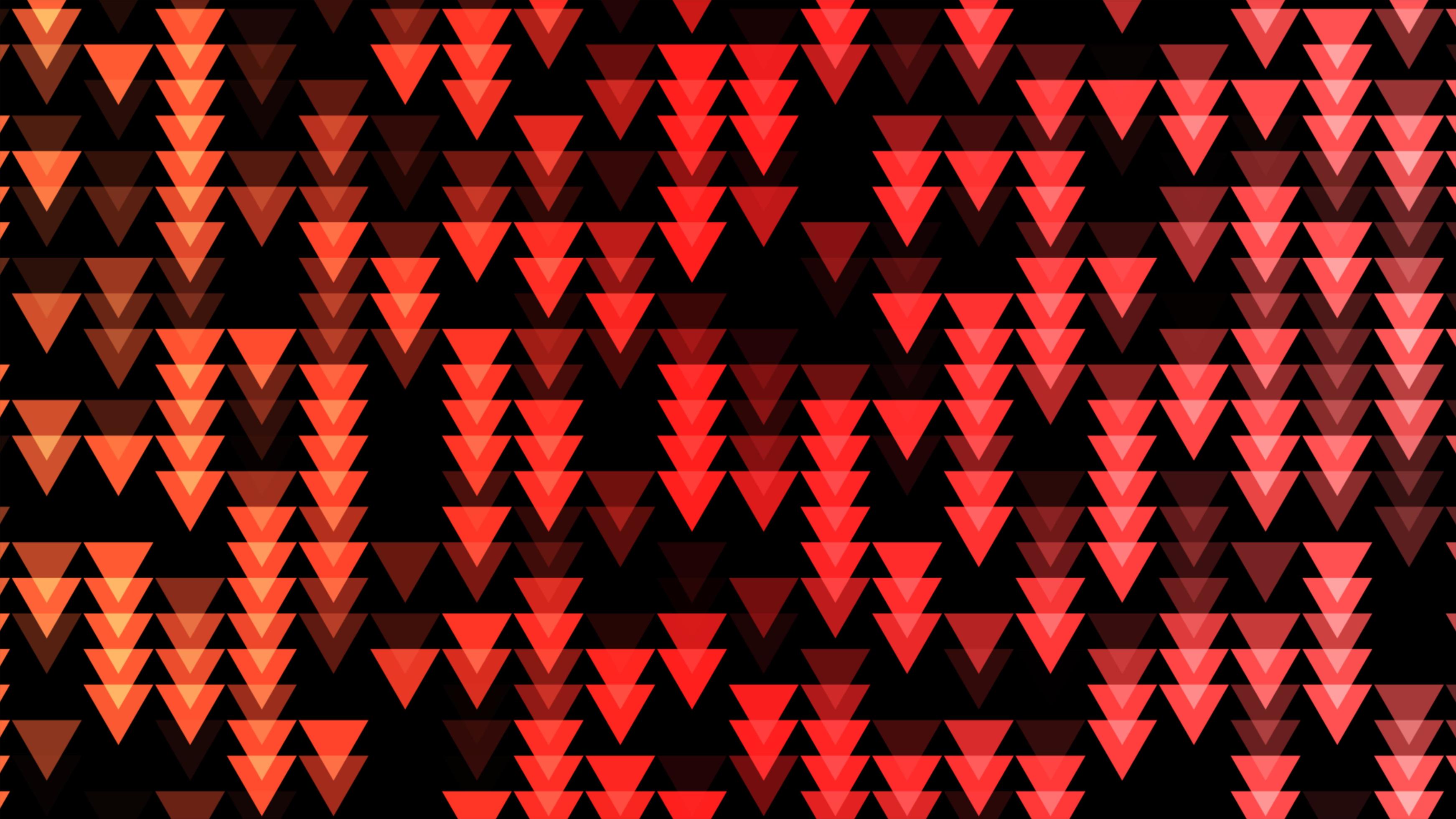 Red futuristic hexagon triangles modern cell shape pattern