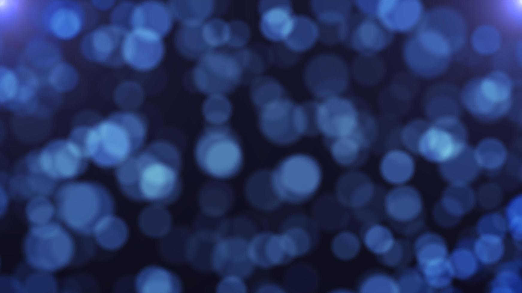Blue shiny particle Bokeh motion light luminance illustration night background, artistic space speed magic effect background. photo
