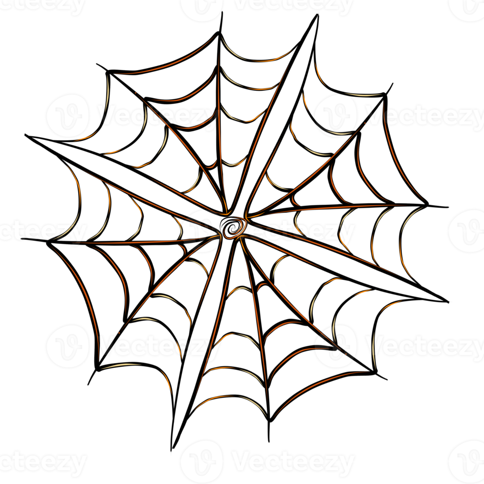 teia de aranha para halloween png