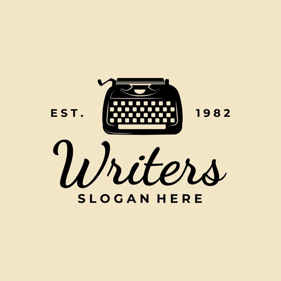 Typewriter vintage logo vector illustration design 11701790 Vector Art