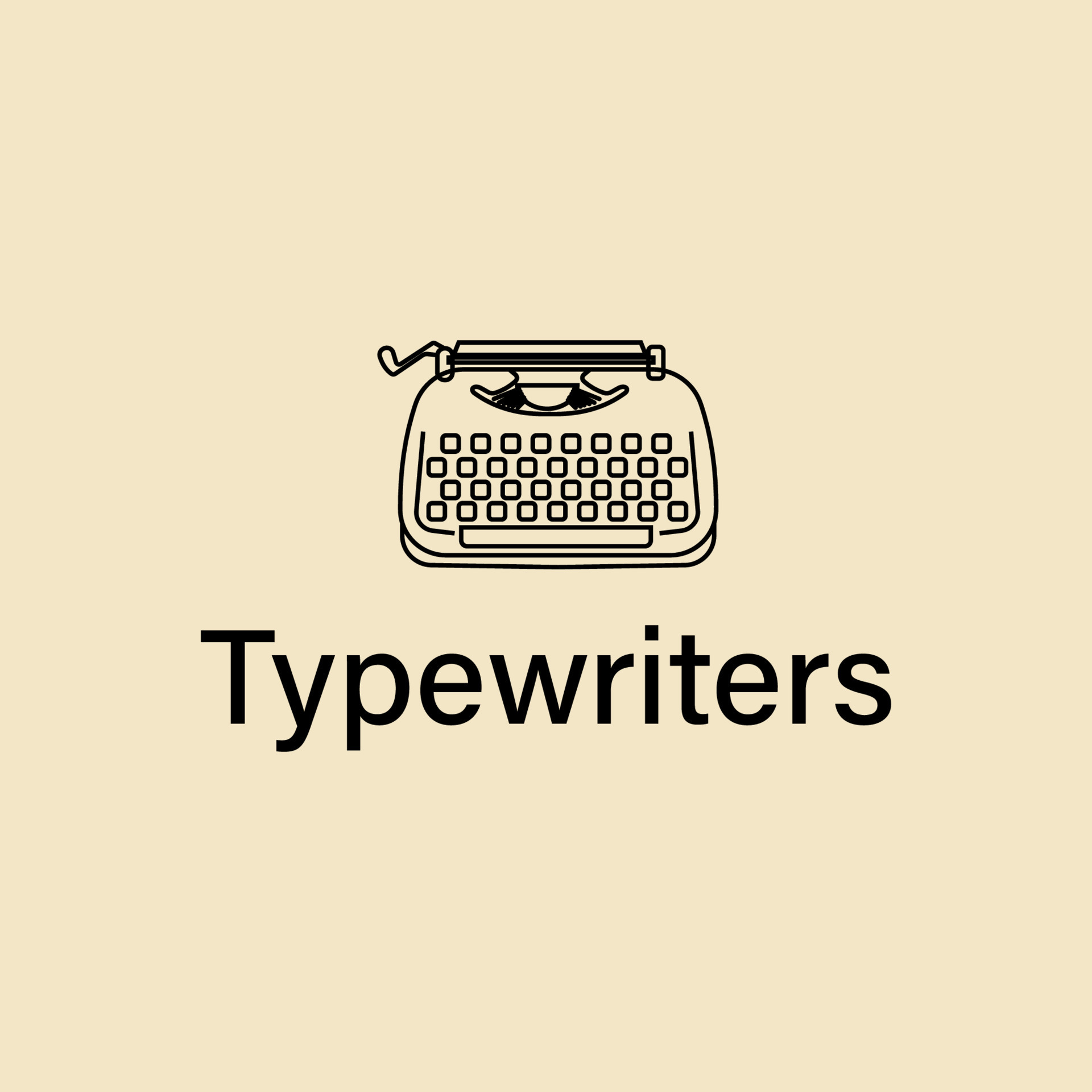 Typewriter logo vector illustration design 11701793 Vector Art at Vecteezy