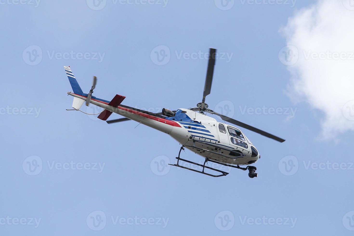 Helicopter is flying photo