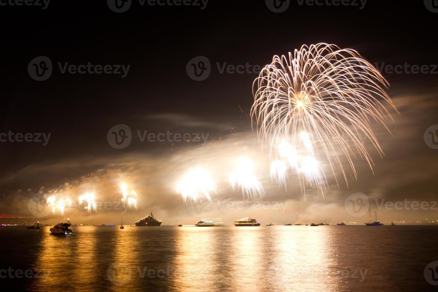 Fireworks in Istanbul photo