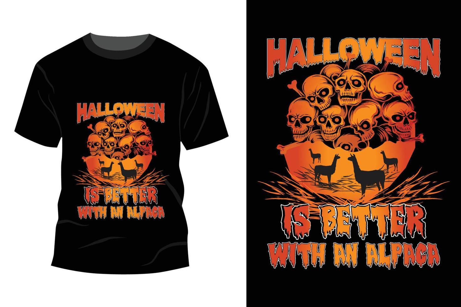 Halloween T-shirt Design vector