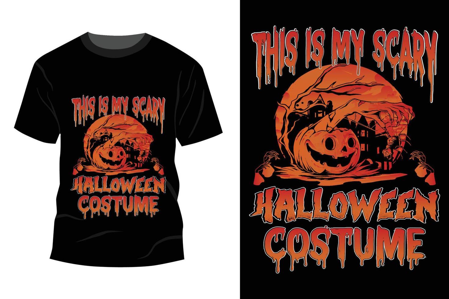 diseño de camiseta de halloween vector