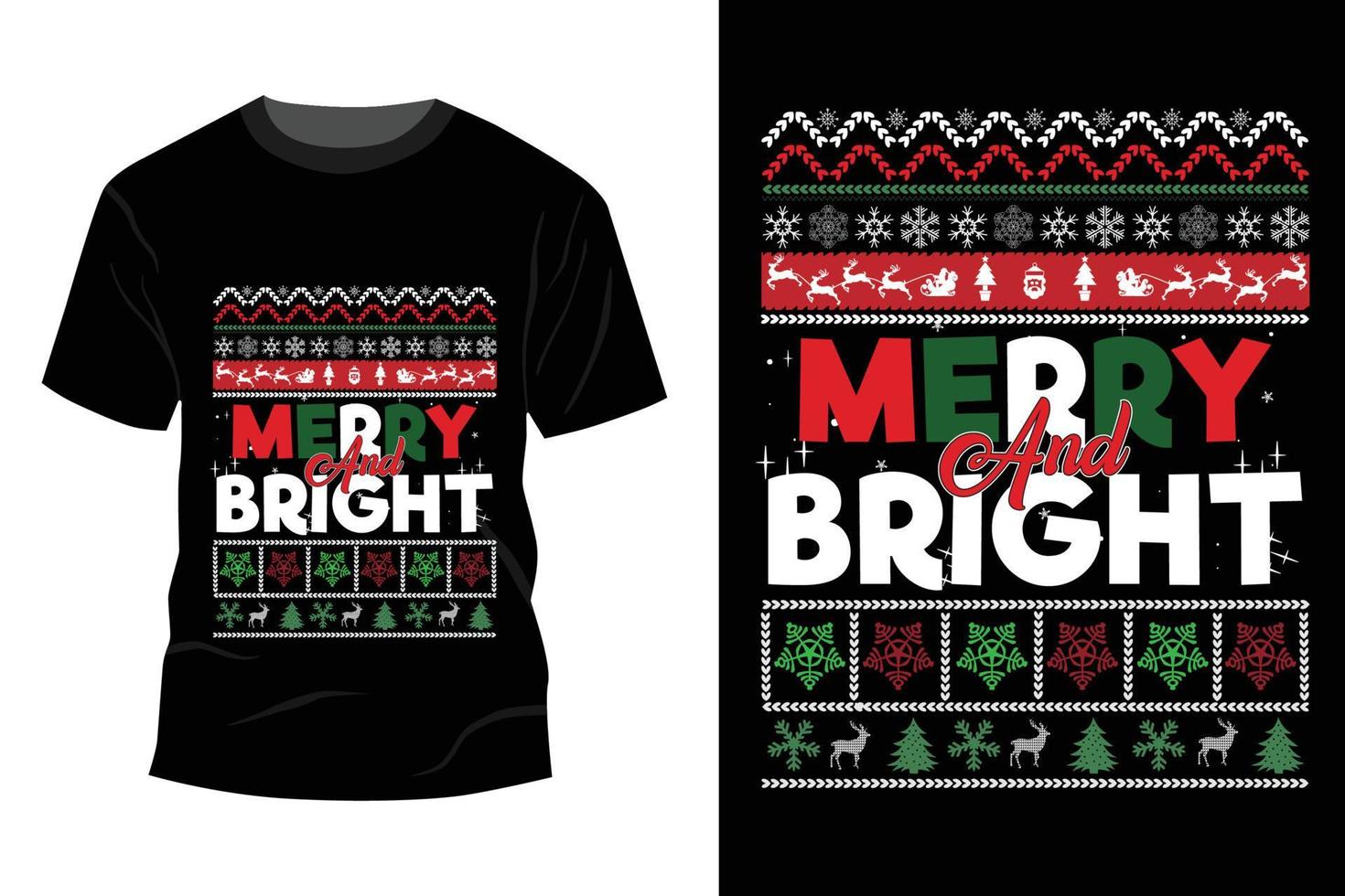 Christmas T-shirt Design vector