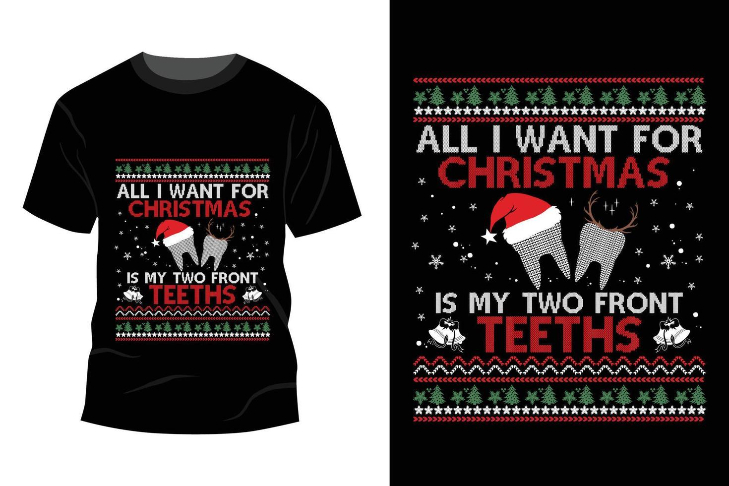 Christmas T-shirt Design vector