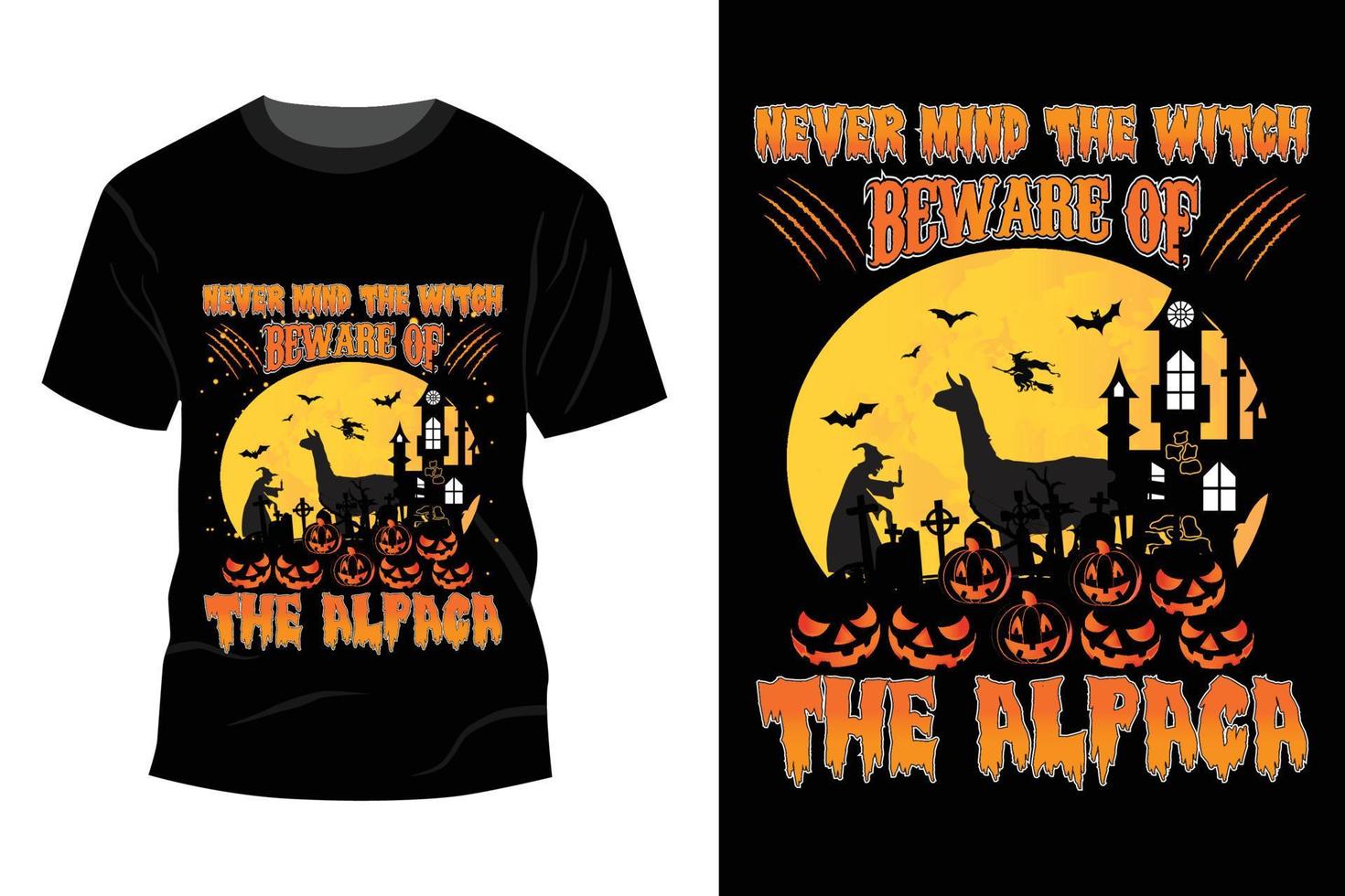 Halloween T-shirt Design vector