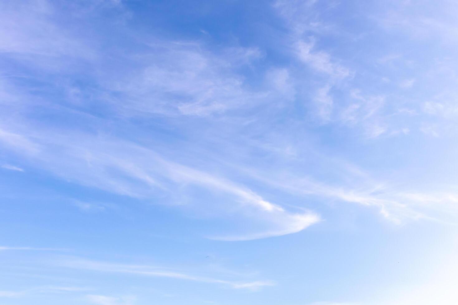 Blue sky with clouds, Sky background image photo