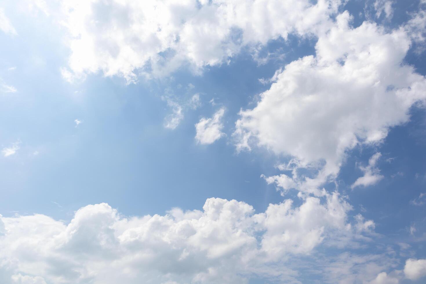 Blue sky with clouds, Sky background image photo