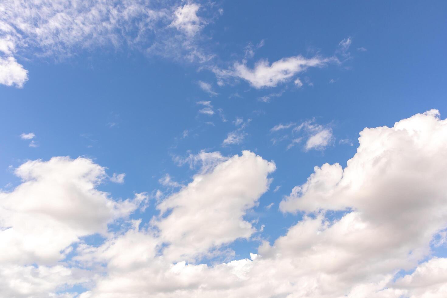 Blue sky with clouds, Sky background image photo