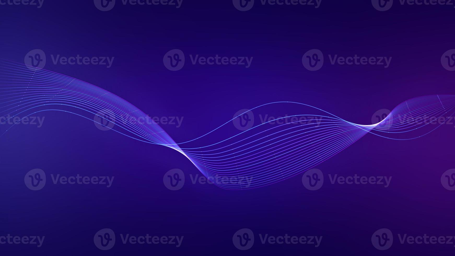 Abstract wave connect for dots and lines on blue and purple background. photo