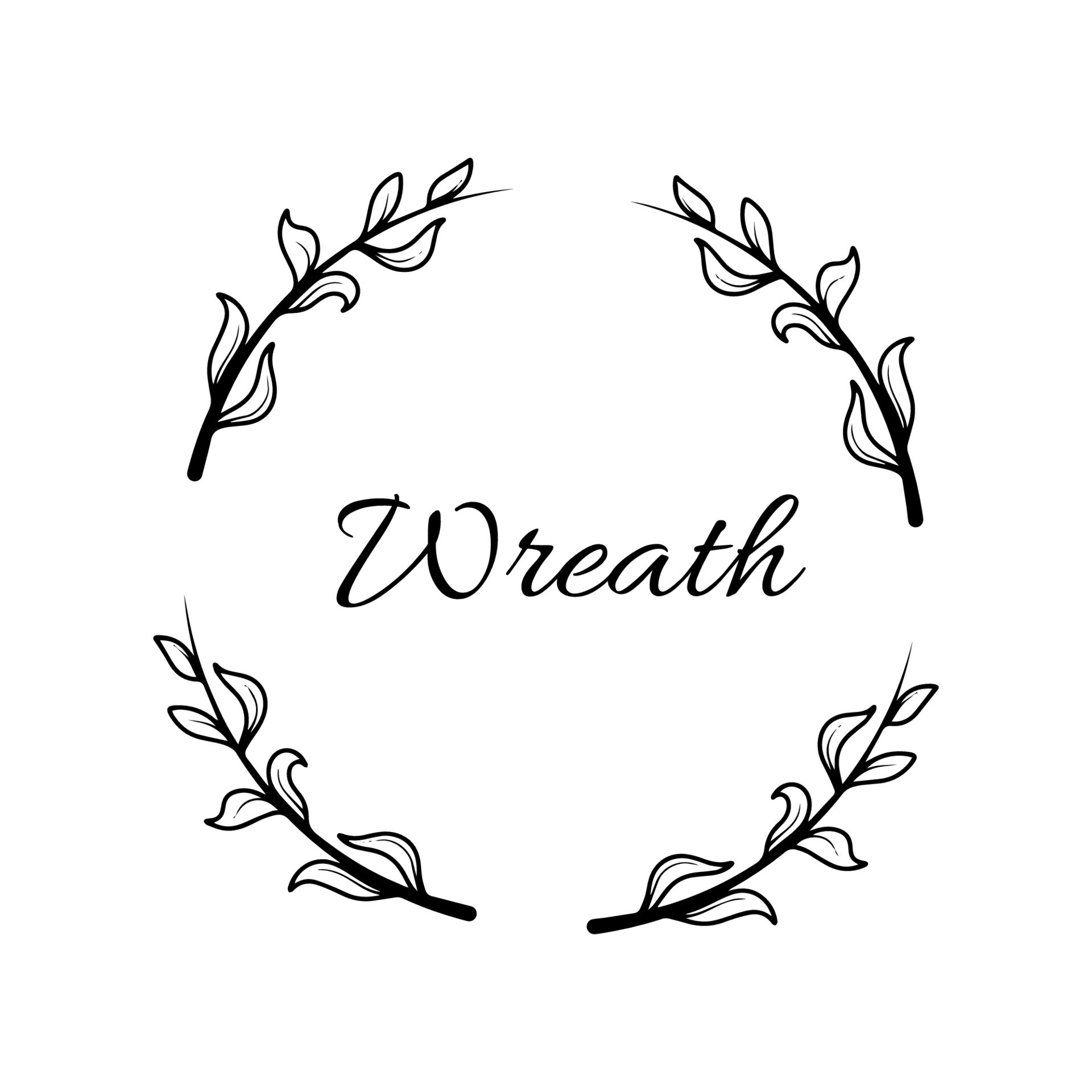 Border Circle Floral Wreath Silhouette 11702858 Vector Art at Vecteezy