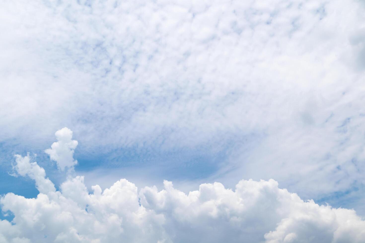 Blue sky with clouds, Sky background image photo