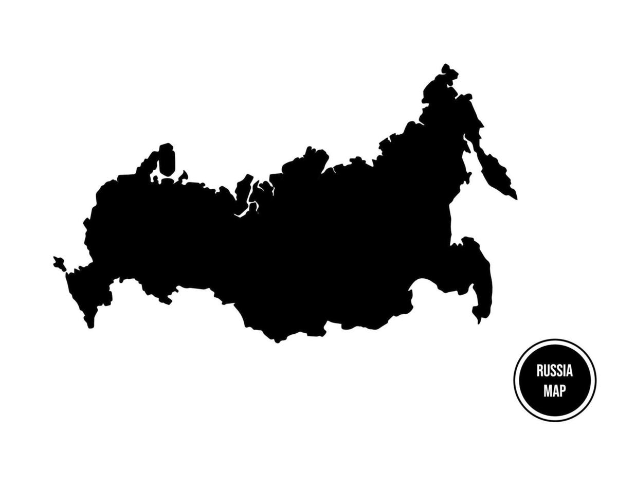 Illustrations Black Russia Maps Vector