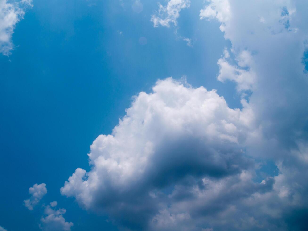 Blue sky with clouds, Sky background image photo