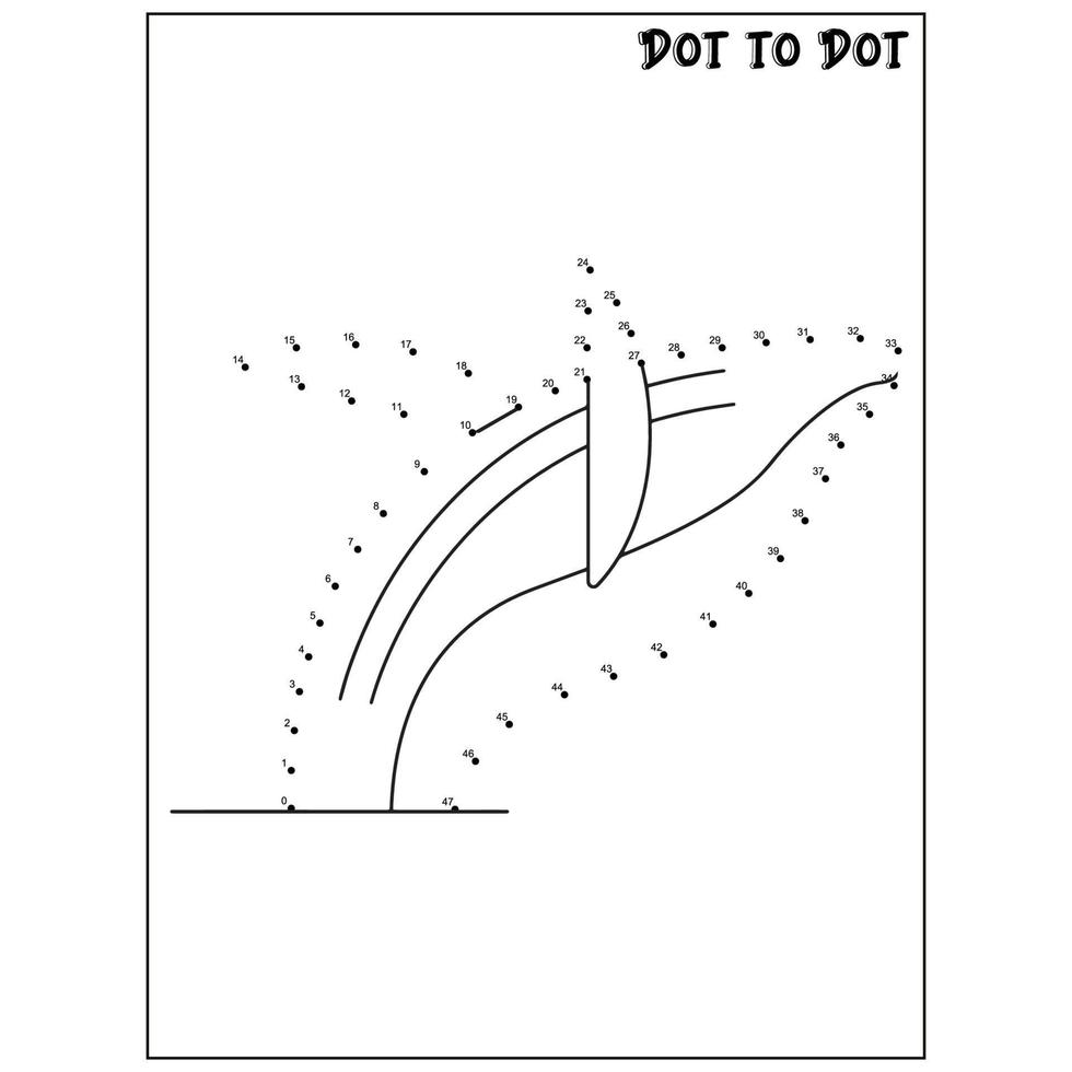 Whale connect the dots activities vector