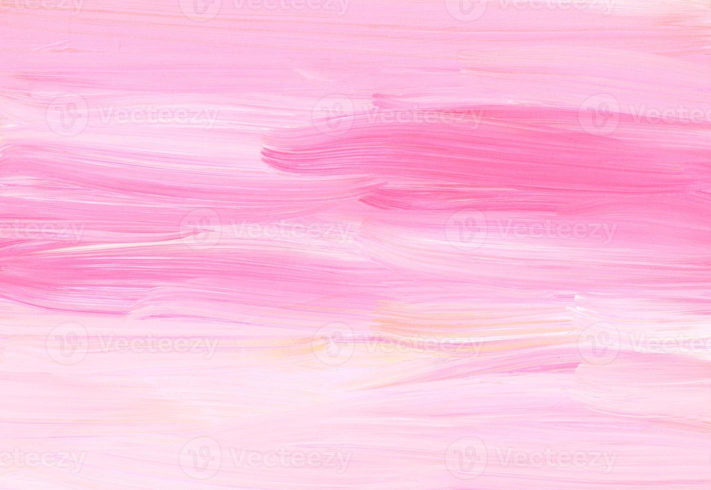 Abstract pastel pink and white background texture. Soft brush strokes on paper. photo