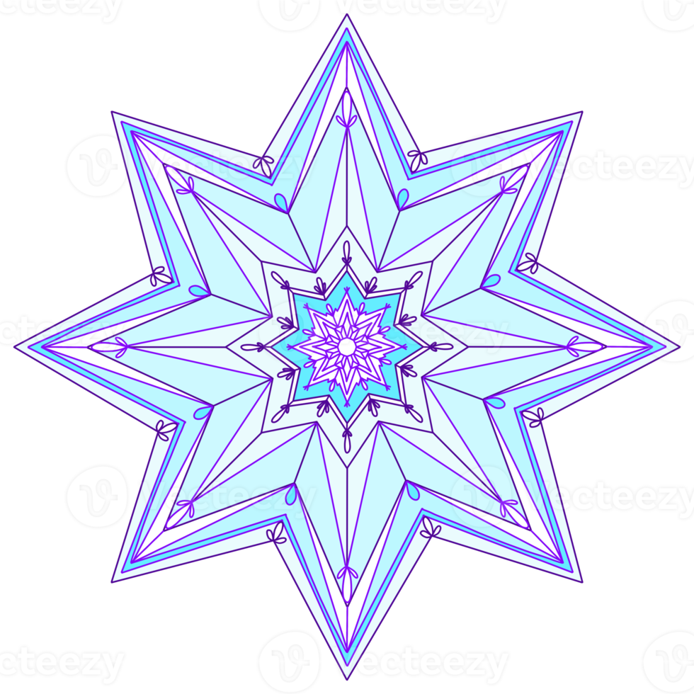 snowflake star shaped illustration png