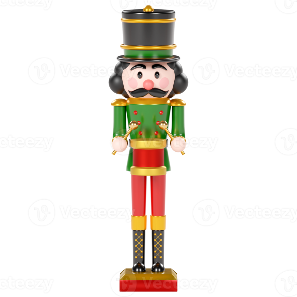 Nutcracker isolated 3d render png