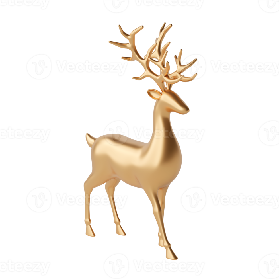 Reindeer isolated 3d render png