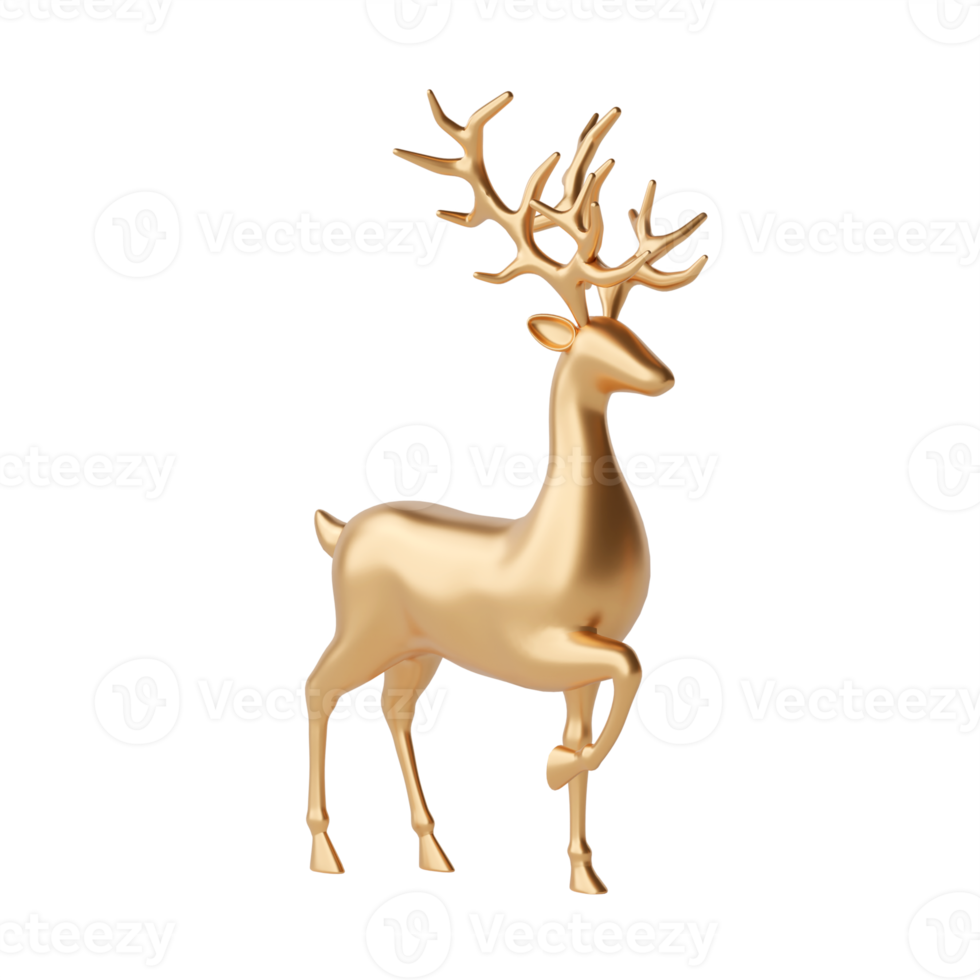 Reindeer isolated 3d render png